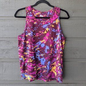 REI Co-Op Swiftland Grid Running Tank Top Wild River Cosmic Magenta Small